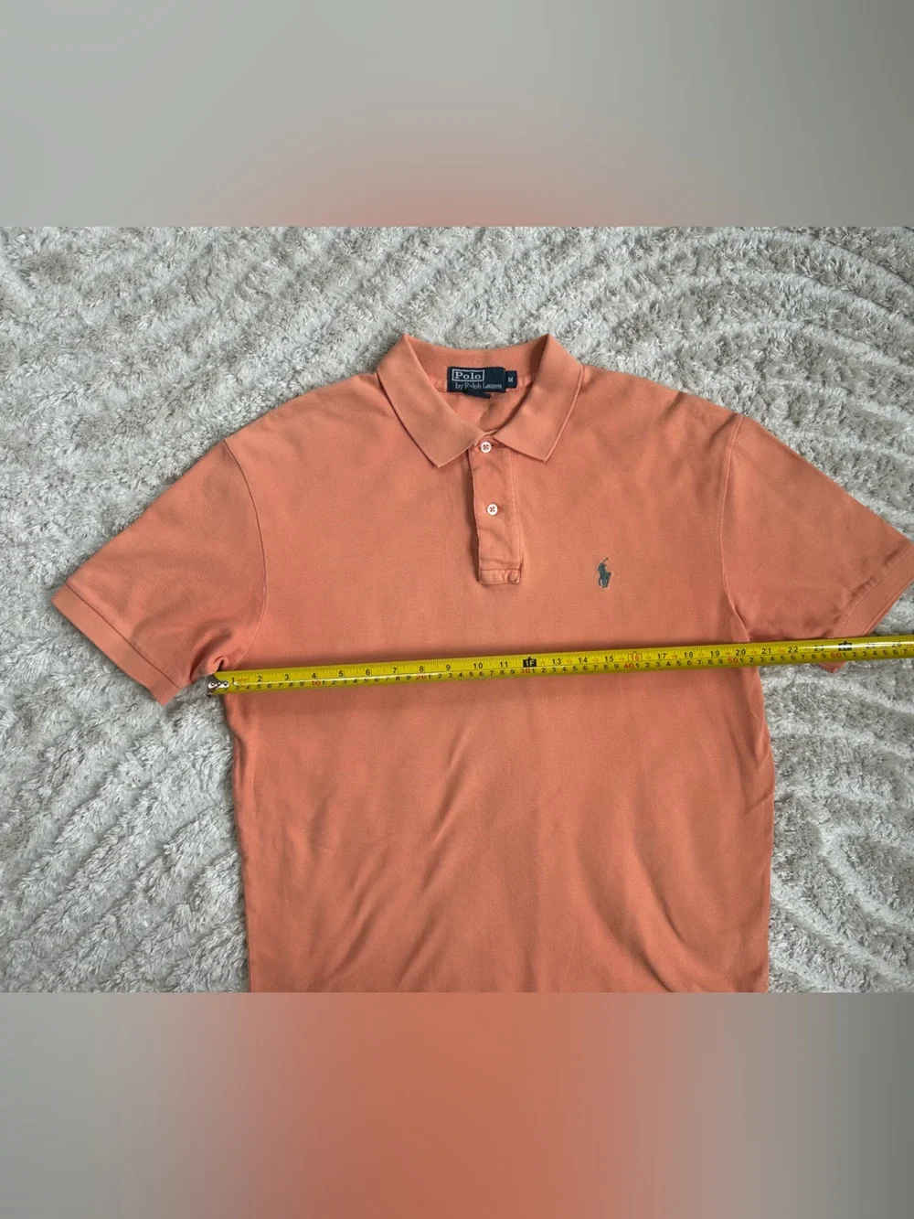 Ralph Lauren Men’s Orange Polo Shirt with Embroidered Pony